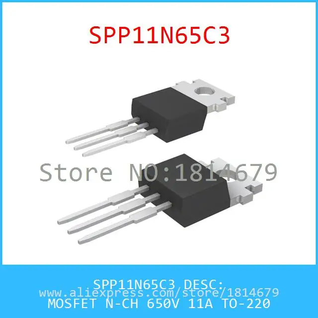 Бесплатная Доставка 1 Шт./лот SPP11N65C3 MOSFET N-CH 650 В 11А TO-220 11N65 SPP11N65 |