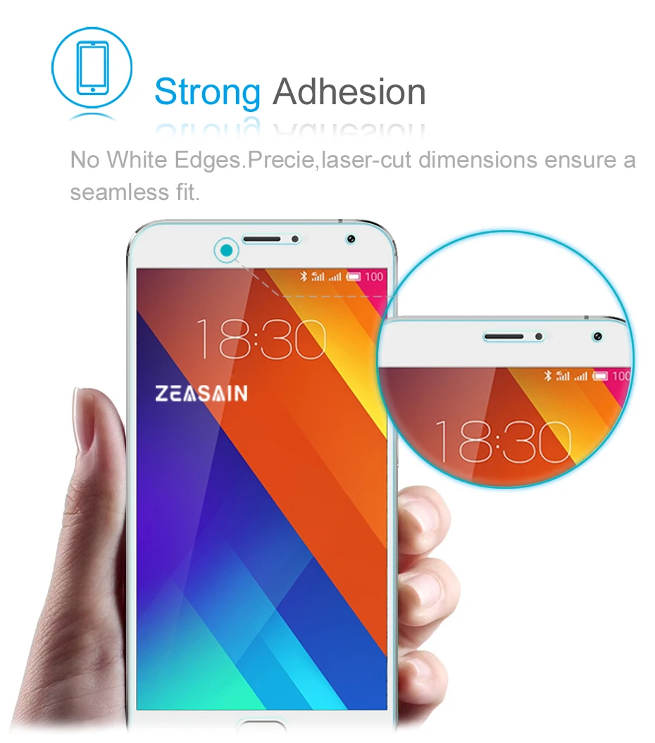 Original ZEASAIN 0.3mm 9H Screen Protector Tempered Glass Film For Meizu MX5 Pro Prime HD Clear 5.5 inch Toughened Film (11)