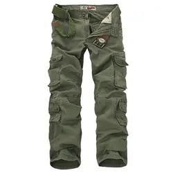 Модные Военные штаны-карго мужские Свободные мешковатые тактические брюки Oustdoor повседневные хлопковые штаны-карго мужские Мульти карманы