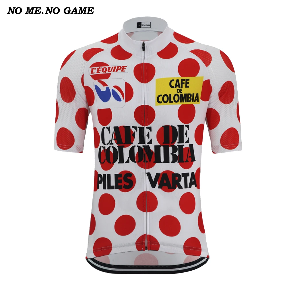 Кафе Pro Team Велоспорт Джерси мужские топы pro Красный Белый mtb дорожный велосипед одежда анти-пот полиэстер быстросохнущая