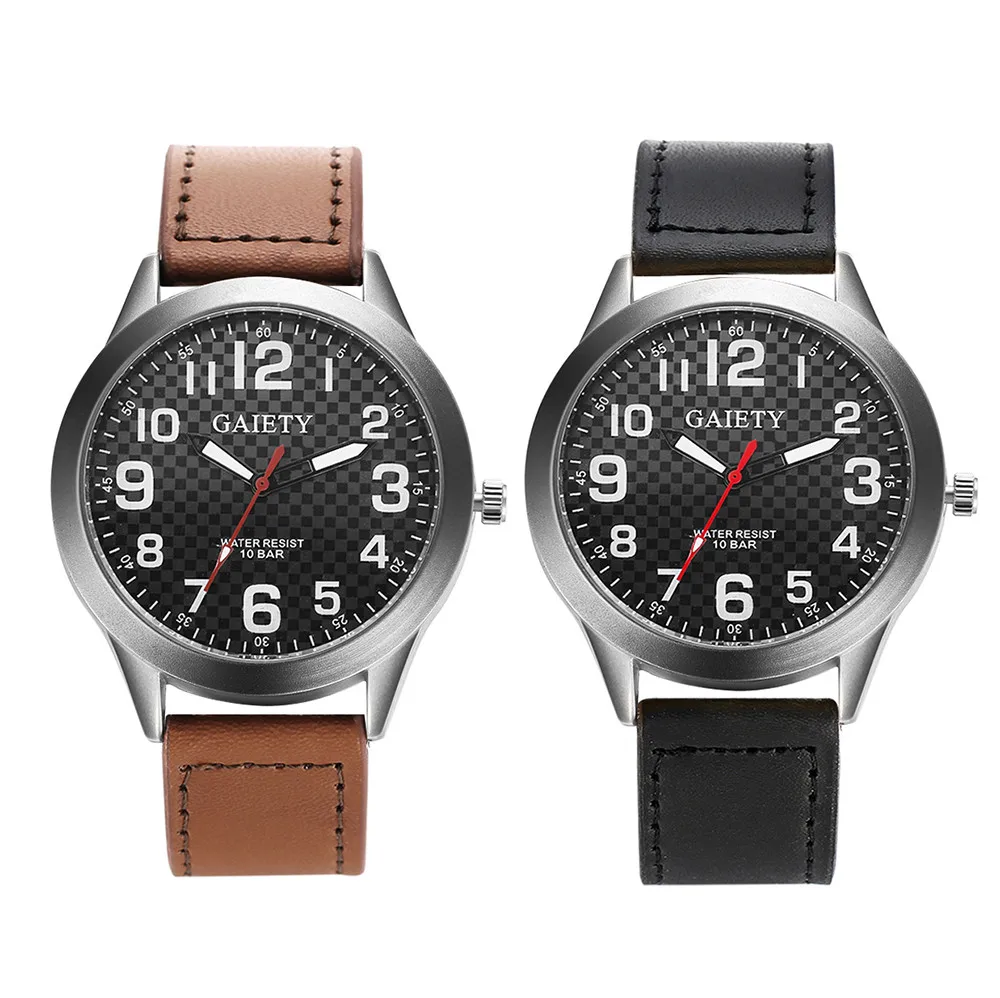 

GAIETY Men's Watches Sport mens watches top brand luxury men watch Gold Quartz wriswatch Male military Leather Reloj hombres