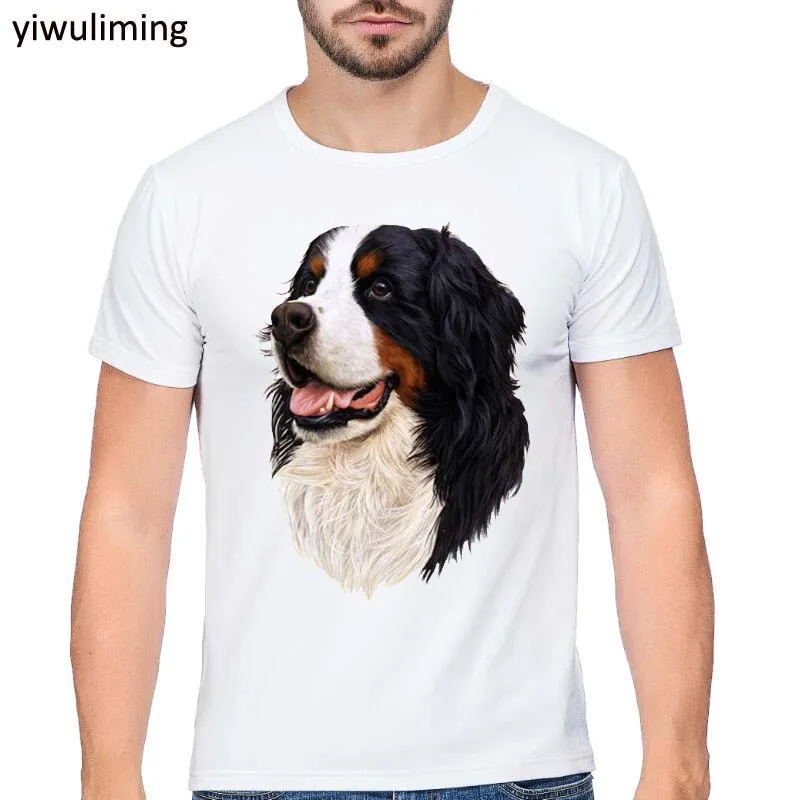

New 2019 Fashion T Shirt Men'S High Quality Tops Hipster Tees Bernese Mountain Dog Shirt Printed T Shirts