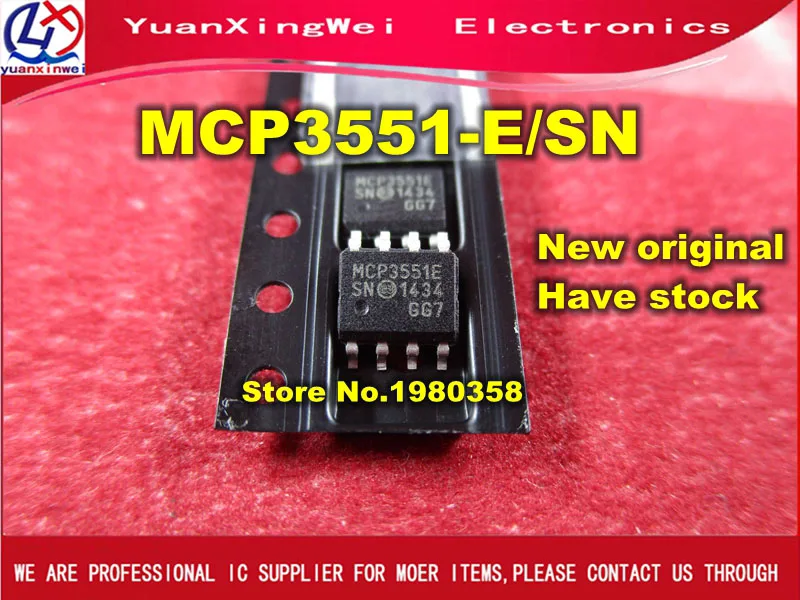 Бесплатная доставка 10 шт./лот флэш-микросхема SN MCP3551 3551 MCP 8-SOP | Электроника