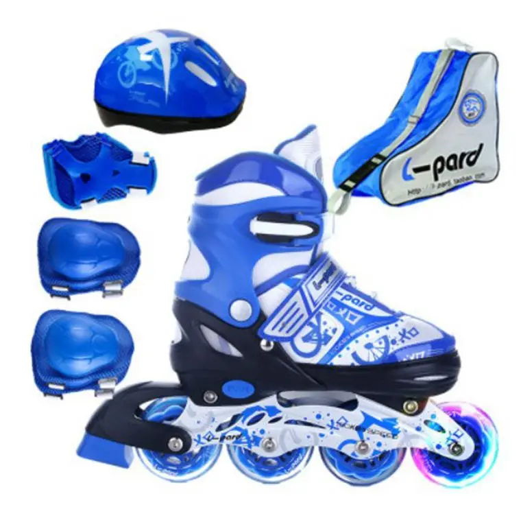 Hot! kinderen Rolschaatsen Schoenen S/M/L Roller Skate Schoenen Verstelbare Road Sliding/Slalom Inline Skates Schoenen + beschermende + Tas Hot! kinderen Rolschaatsen Schoenen S/M/L Roller Skate Schoenen Verstelbare Road Sliding/Slalom Inline Skates Schoenen + beschermende + Tas