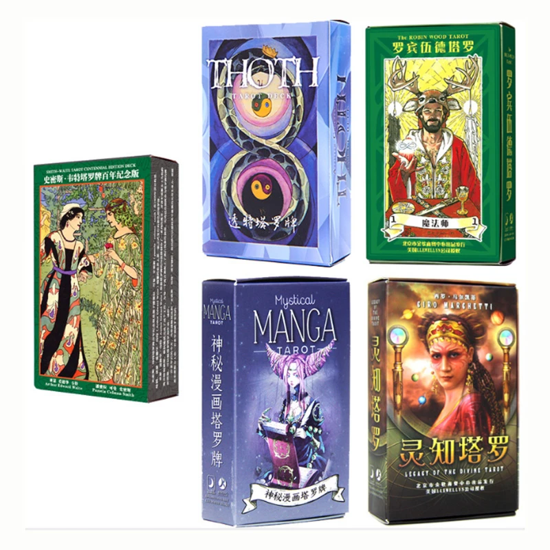 10 Kinds Tarot Deck Board Game Cards Game Manga Classic Shadow Tarot Board Game For Family Friends Board Games Aliexpress