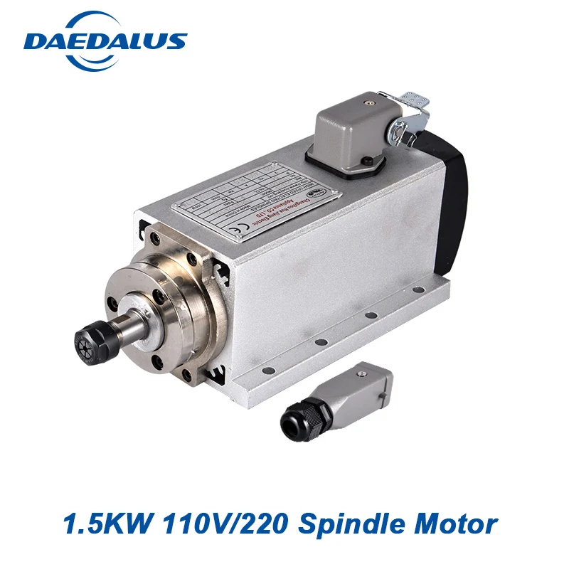 

Motor spindle cnc 8a square spindle 1.5KW 110V/220V CNC Milling Machine Tools For Engraving Machine
