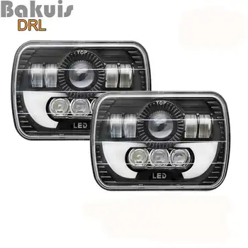 

7x6 5x7" 90W LED Projector Sealed Beam Headlight for Jeep Cherokee XJ Truck 4X4 Offroad
