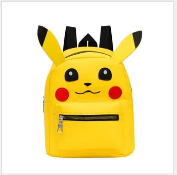 

New Anime Pokemon Go Pikachu Backpack Pokemon For Female Pu Backpacks School Bags For Girls Boys Kawaii Travel Bags