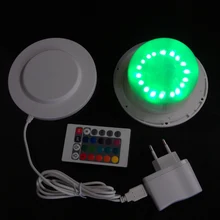 120 мм 24RGB+ 24 белый водонепроницаемый IP68 Индукционная зарядка дистанционный светодиодный светильник источник для Рождественского украшения 20 шт./лот