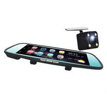 8 Inch Dual Lens 4G 1080P Driving Recorder 170 Degree Car Rear View Mirror DVR Inner Wifi Bluetooth Car Back Video GPS Navigator