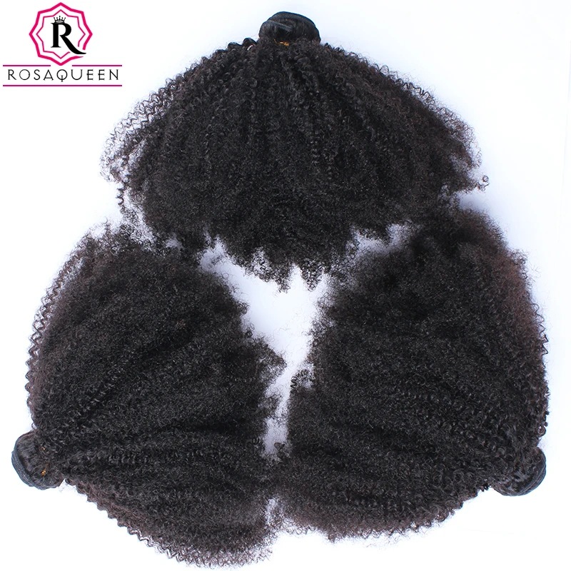 Бразильский Странный Вьющиеся Волосы Rosa Королева Волос Натуральный Afro Kinky Пучки
