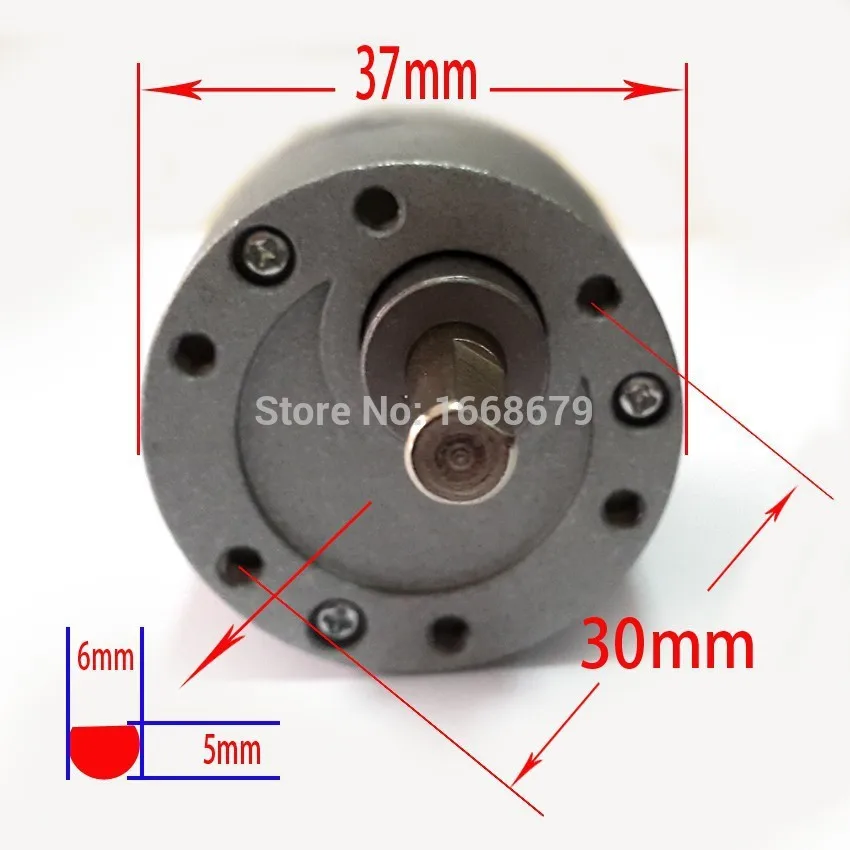 С ультратонкой оправой 37 мм для коробки передач мотора постоянного тока, работающего на постоянном токе 12 В в Шестерни мотор эксцентриковый вал с высоким крутящим моментом