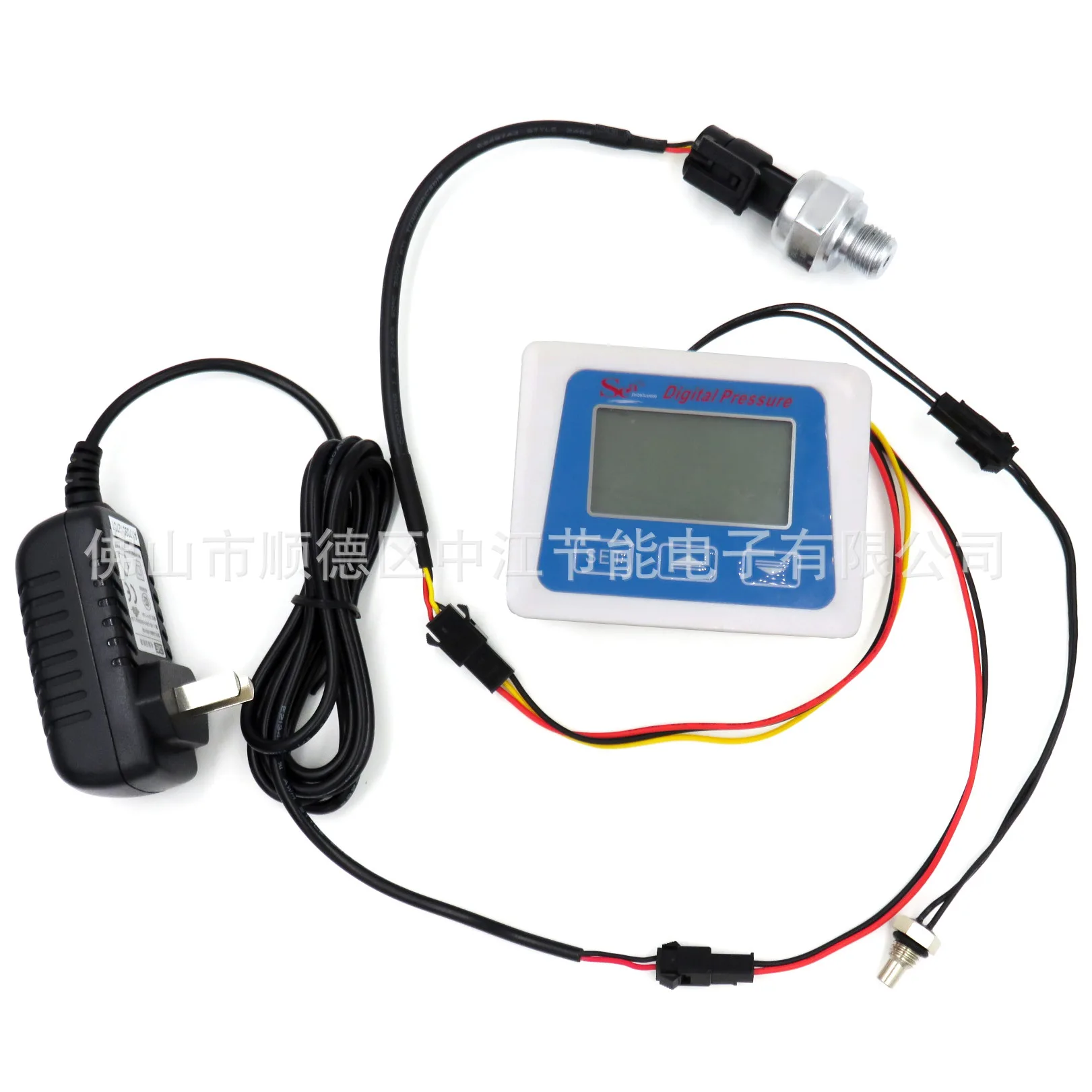 Electronic pressure gauge, pressure detector, pressure sensor, digital