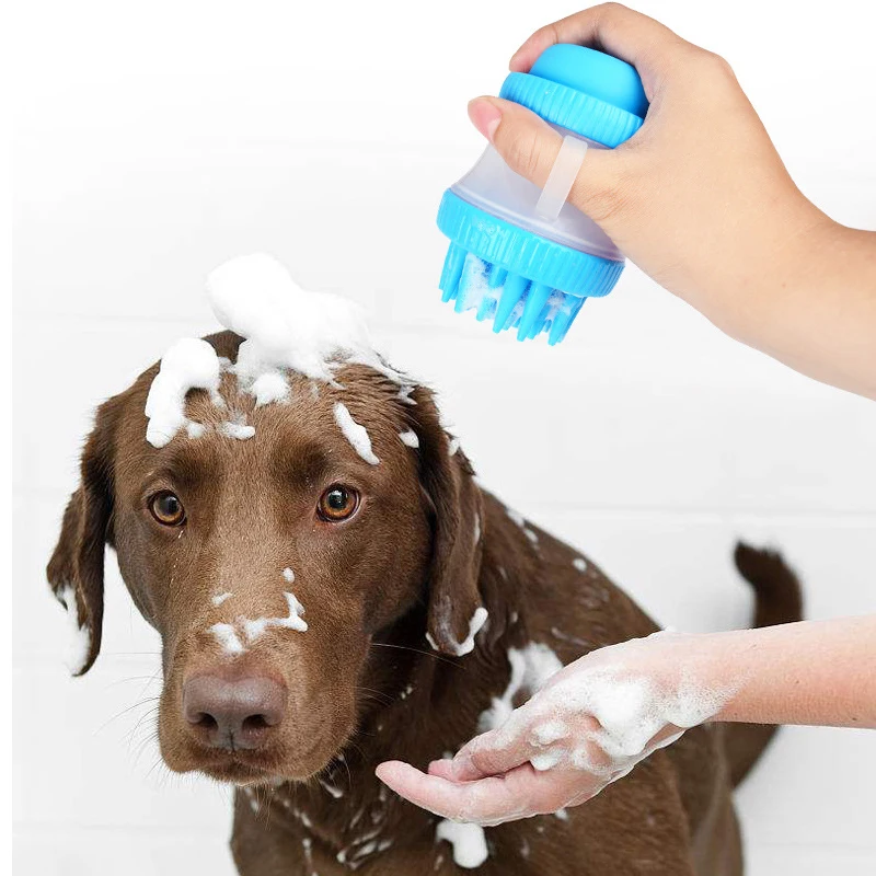 Buy Gomaomi Dog Grooming Washing Brush Silicone Pet