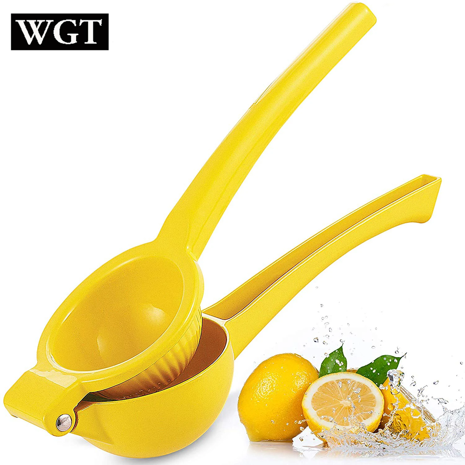 

WGT Premium Quality Metal Lemon Squeezer, Citrus Juicer, Manual Press for Extracting the Most Juice Possible
