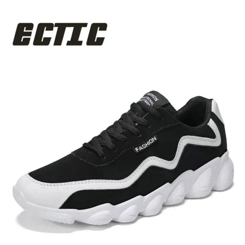

ECTIC 2018 Comfortable men sneakers shoes Man casual soft leather shoes Male Fashion young boy student Flat Shoes LL-022