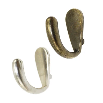 

Vintage Alloy Hooks European Robe Hook Wall Mounted Clothes Coat Hanger Bathroom Accessories,Furniture Hardware,42*40mm,8Pcs