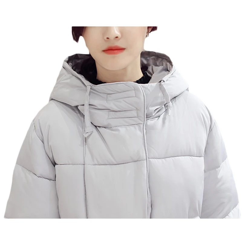 Capuche Noir À Hiver Outwear Xh963 Épaissir Noir Automne Gris Surdimensionné Chaud Manteau Occasionnel Lâche rose gris Rose Pardessus Parkas Femelle Femmes vert YaPEZFqg