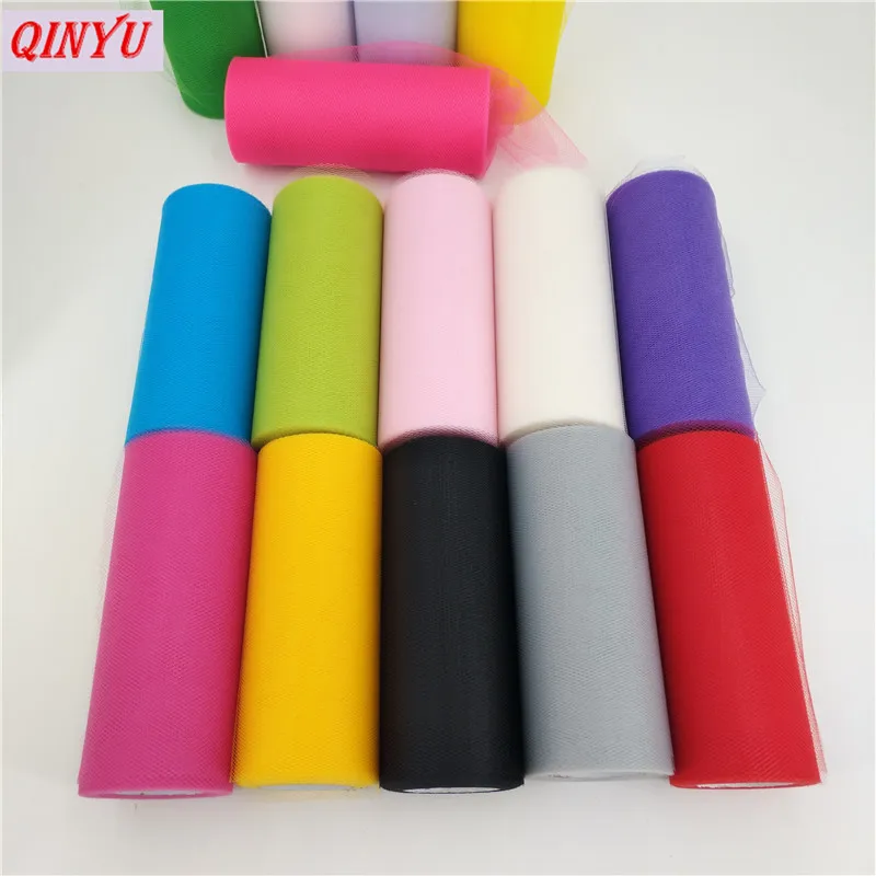 25 yards  pink Tulle Roll Spool Tutu Wedding Decoration Baby Shower Organza Laser DIY Crafts Birthday Party Supplies 6Z (13)