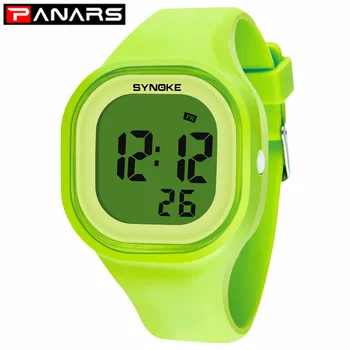 

PANARS Men's Women's Kids Electronic Watches Girls Solid Clock Watches Color Wristwatches Repeater Waterproof Digital Watch