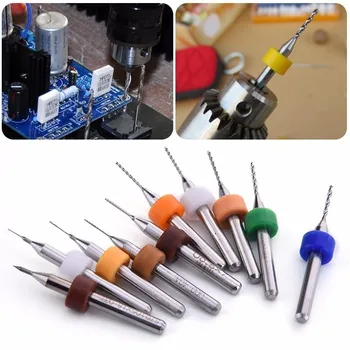 

10Pcs/lot 0.1mm-1.0 mm PCB Print Circuit Board Carbide Micro Drill Bits Tool
