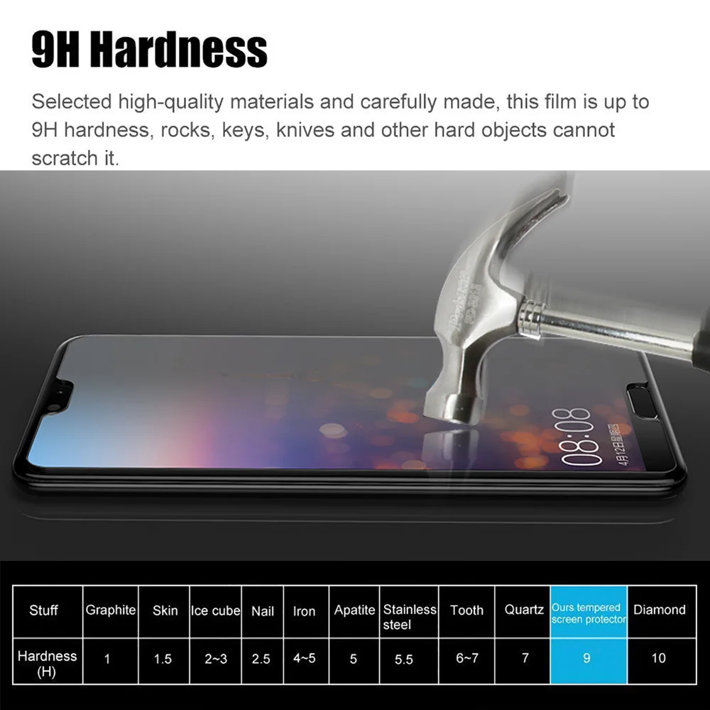 Антишпионская защита экрана 9H для HuaWei Y3 Y5 Y6 II Y3II Y5II Y6II Y7 Prime Y9 2018 2019 антишпионское