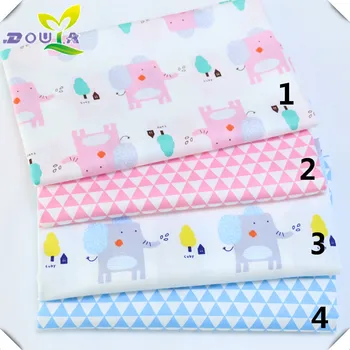 

The baby wrapped cotton cloth cartoon elephant Nursery Bedding fabric Cotton Dress Gown children
