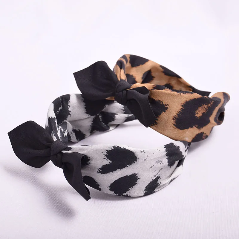 animal print knot headband