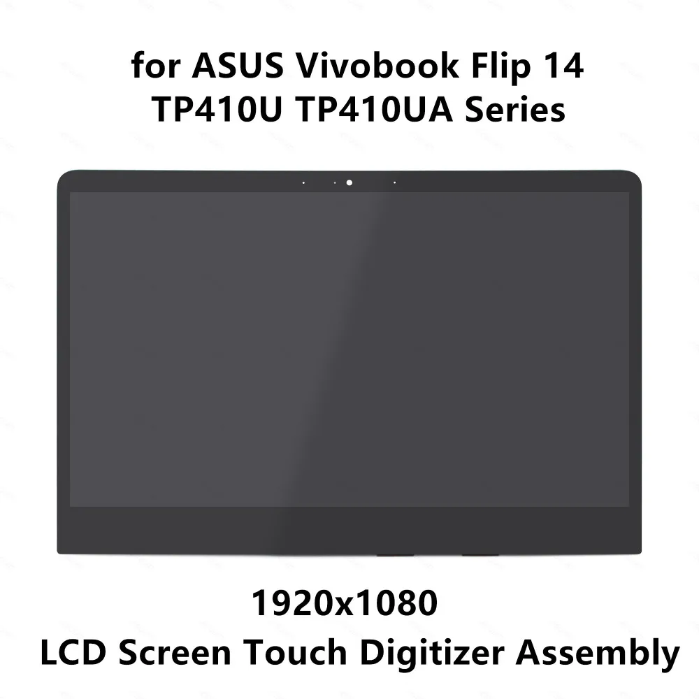 14.0 ''Full Hd Ips Lcd Led Screen Display Panel Touch Digitizer Glass Assembly Per Asus Vivobook Flip 14 Tp410U Tp410Ua Series