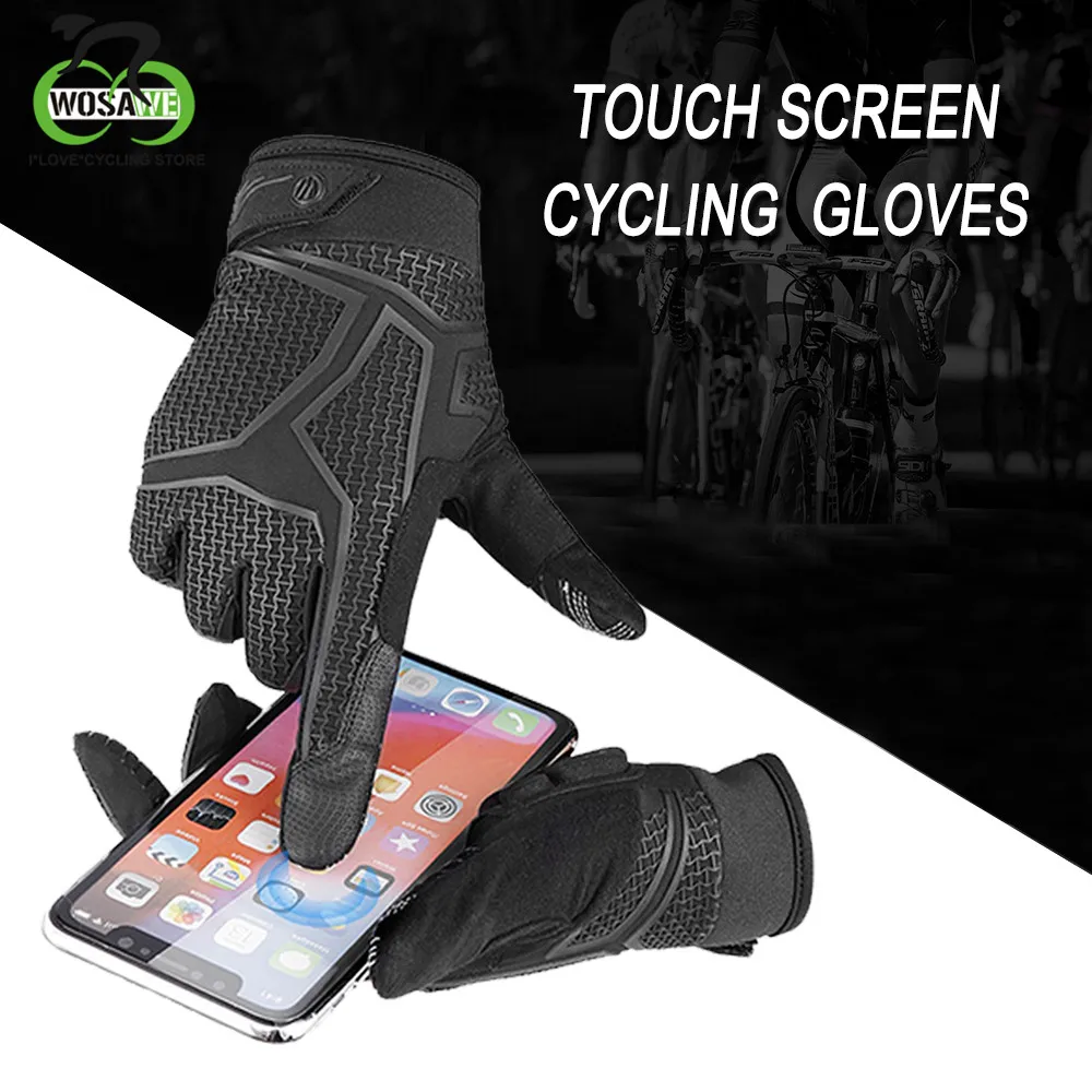 

WASAWE Cycling Gloves Touch Screen GEL Bike Gloves Sport Shockproof Motorcycle MTB Road Full Finger Half Finger Bicycle Glove