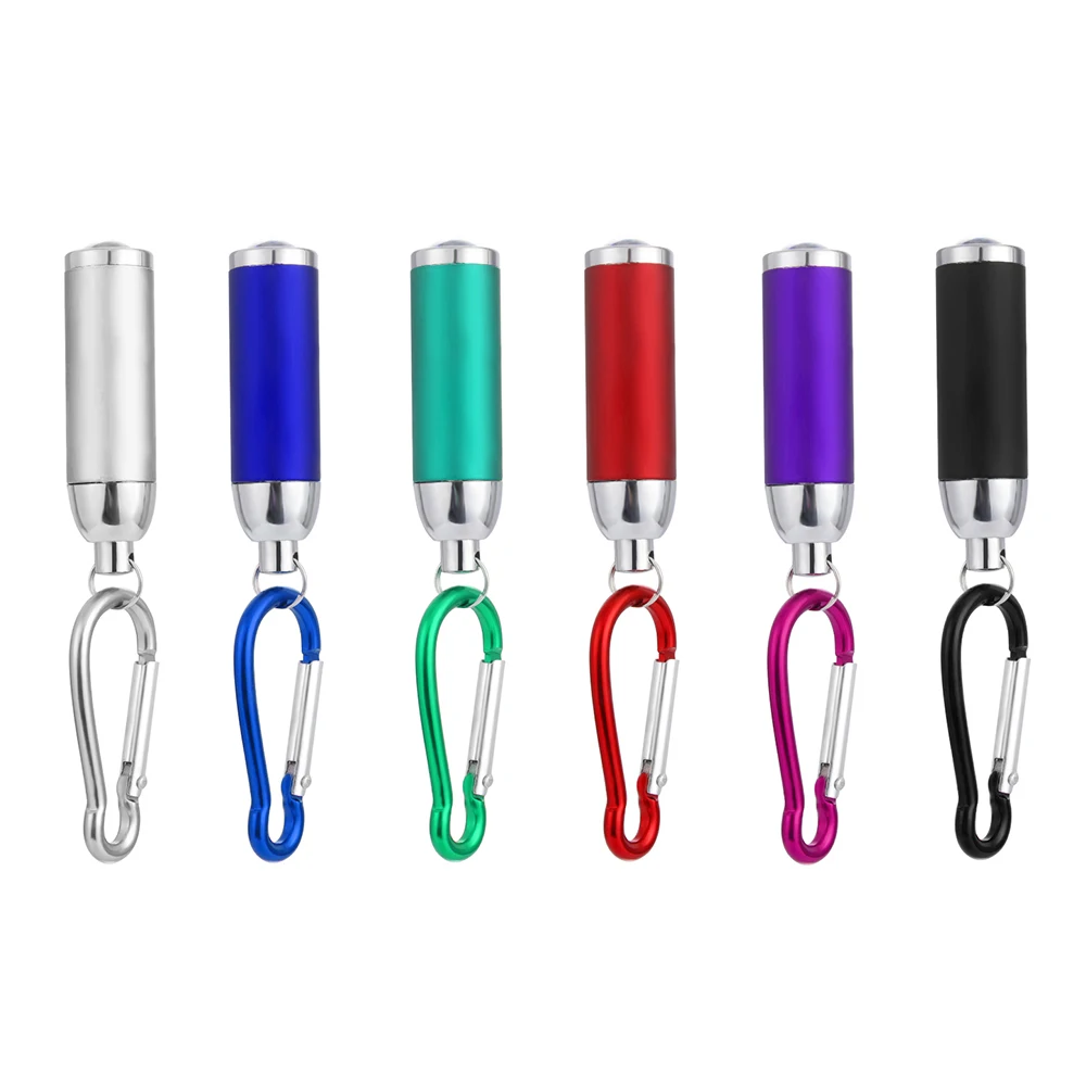 

1PC Portable Waterproof Multicolor Flashlight Mini Keychain USB Rechargeable Pocket Torch Flashlight Light Lamp