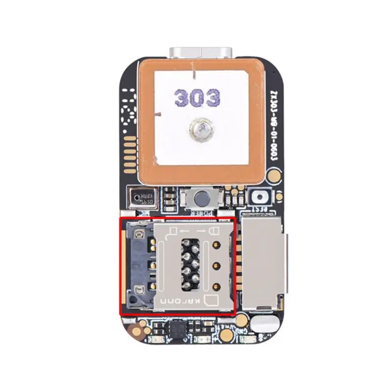 السوبر ميني حجم GPS المقتفي GSM AGPS Wifi LBS محدد ويب مجانية APP تتبع مسجل صوتي ZX303 PCBA داخل