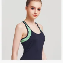 2017 New Women Breathable Quick Dry Sleeveless Vest Sport Shirt Elastic Quick Dry Yoga Running Patchwork Sport T-shirt For Women