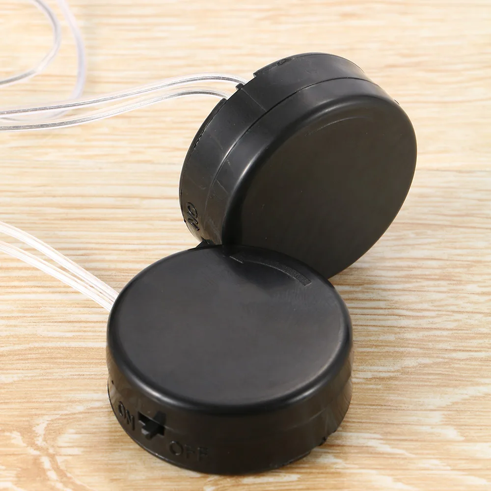 2Pcs CR2032 Black Button Battery Holder With ON/OFF Switch Wire Lead PP