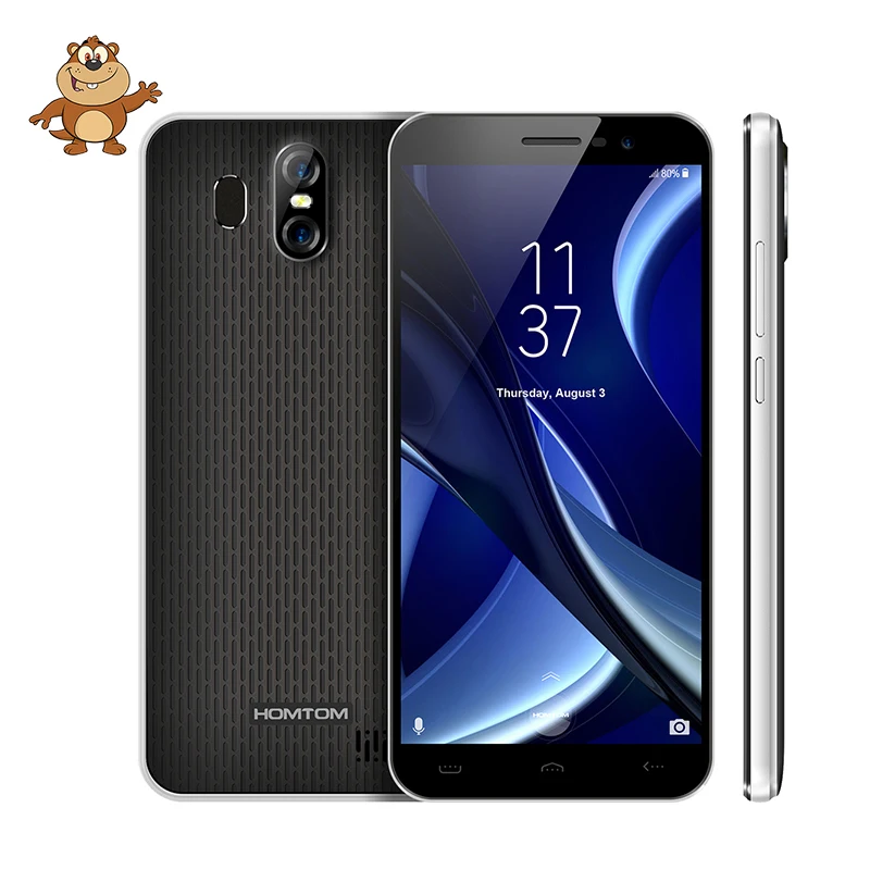 HOMTOM S16 Мобильный телефон с отпечатком пальца 5 дюймов 18:9 экран 2 Гб ОЗУ 16 ПЗУ 13 МП + 8