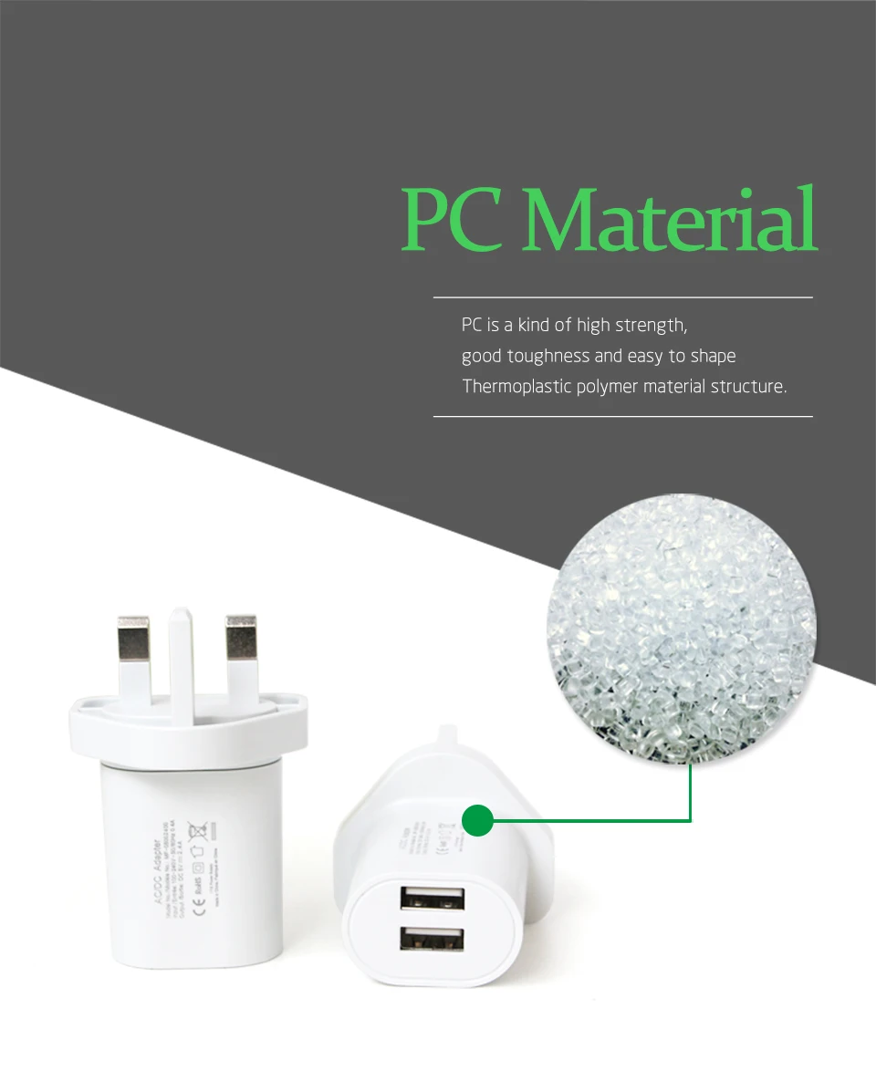 UK Mobile Phone Chargers Travel Wall Adapter Plug Electrical Power Socket Converter Dual USB Interface Laptop Charging (7)