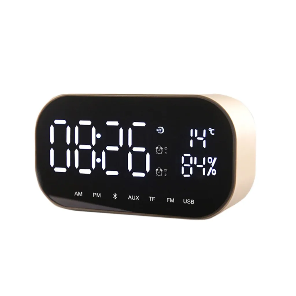 Вибрации Динамик yAyusi S2 двойной Динамик Зеркало Bluetooth Динамик Поддержка Часы с радиоприемником дропшиппинг