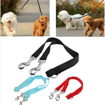 

Pet Dog Coupler Leash Double Dog Walking Lead Chain Bungee Elastic Two Dogs Leash Splitter Tow Belt Pet Chest Strap GI874728