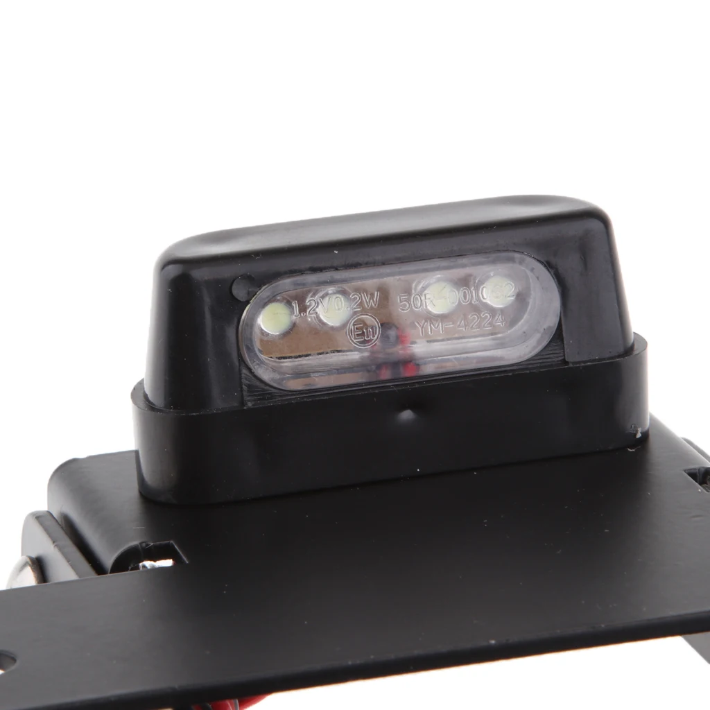 dolity Motorcycle License Plate Frame Bracket with Light for     390 2017-2018