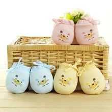 Детская рукавица для новорожденных от 0 до 3 месяцев, хлопок, детские защитные перчатки, перчатки для новорожденных, удобные дышащие детские перчатки