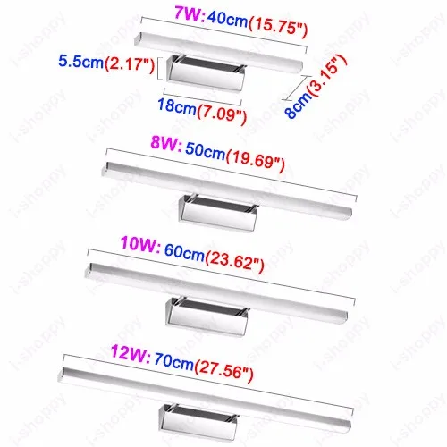 7 Вт/8 Вт/10 Вт/12 Вт светодиодный SMD 2835 настенный канделябр светильник зеркало передний туалет и ванная комната отель спальня свет
