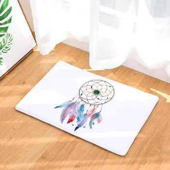 

Watercolor Indian Dream Catcher Doormat Bath Kitchen Carpet Decorative Anti-Slip Mats Room Car Floor Bar Rugs Door Home Decor