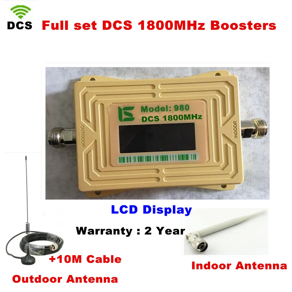 

2018 DCS 1800MHZ GSM 1800 2g 4g LTE Cell Phone Signal Repeater Booster Mobile Phone Signal Amplifier with Indoor Outdoor Antenna