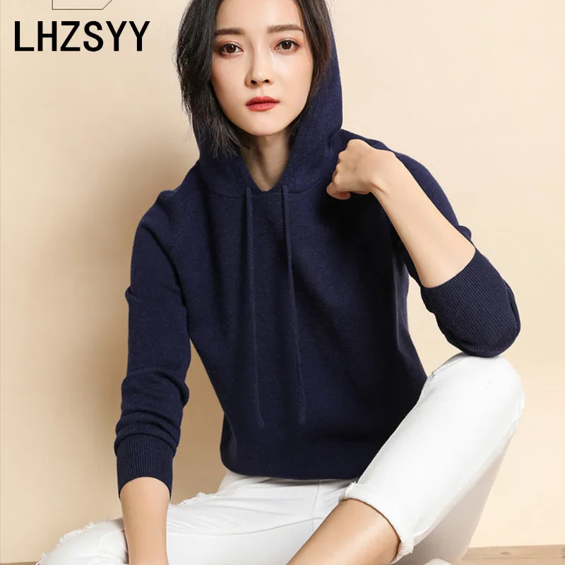 LHZSYY Autumn Winter New Women' Hooded collar Sweater