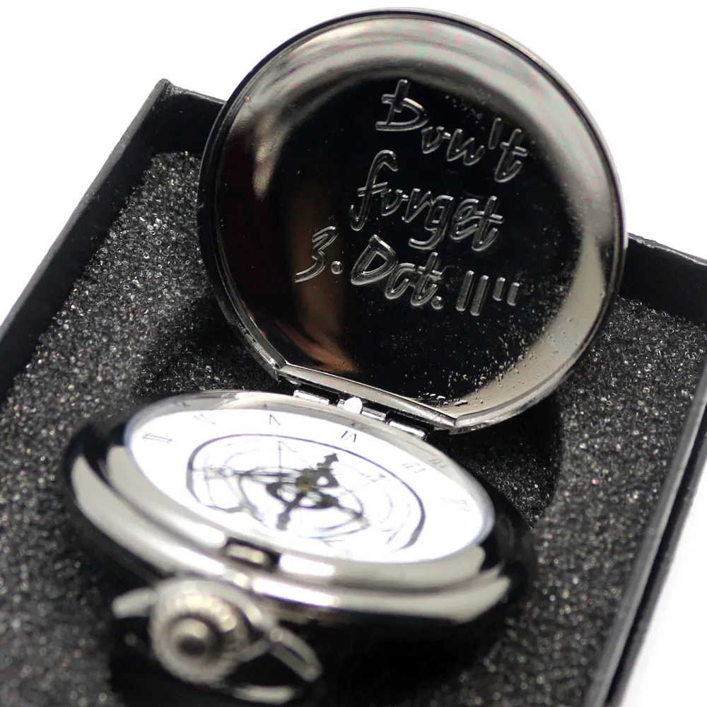 YISUYA Silver Fullmetal Alchemist Pocket Watch Men Vintage Quartz Watches Necklace Chain Bag Box Gift Set P421CKWB (25)