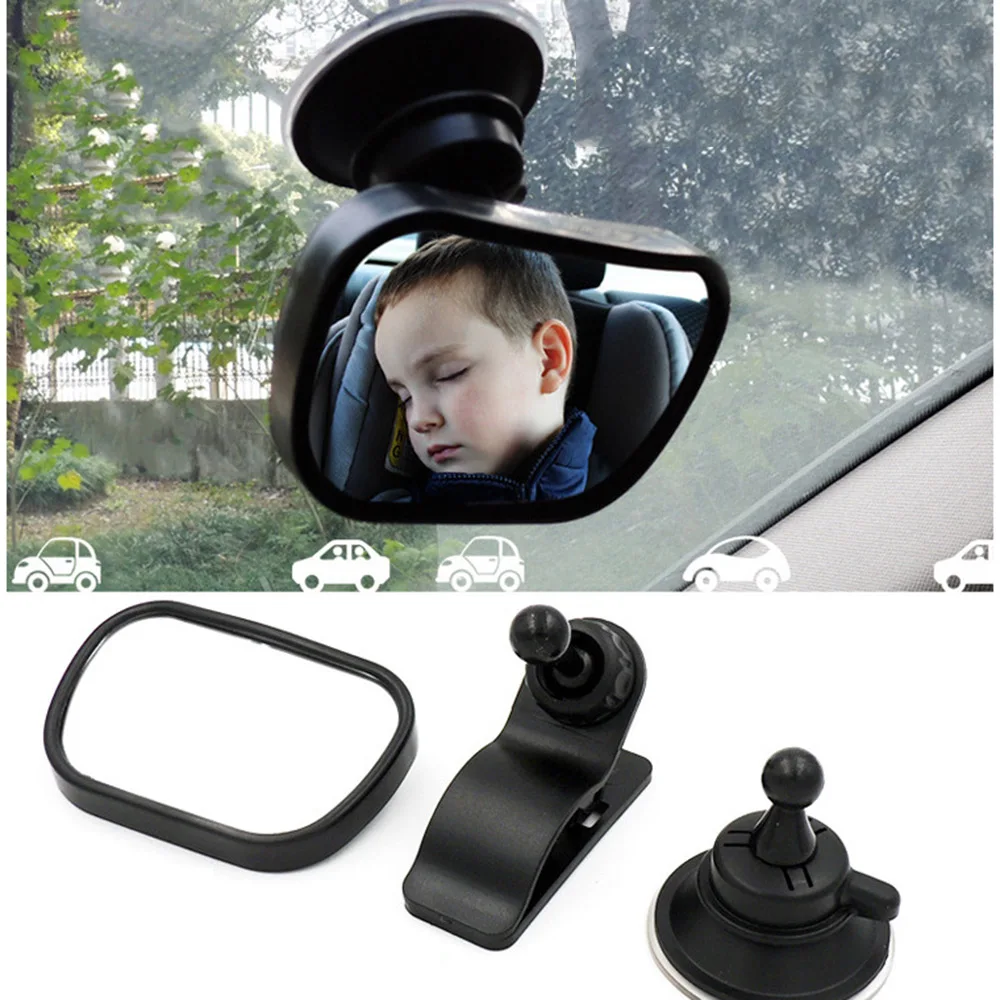 

2 in 1 Mini Safety Car Back Seat Baby View Mirror Adjustable Baby Rear Convex Mirror Auto Baby Kids Monitor Auto accessoires