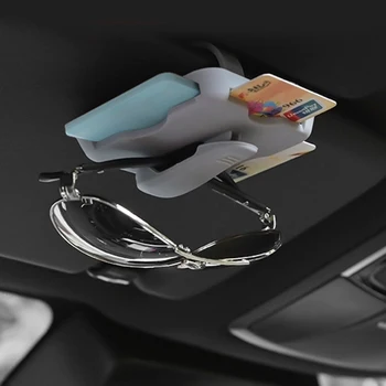 

1x Car Sun Visor Sunglasses Clip Card Holder For Skoda Superb Octavia A7 A5 2 Fabia Rapid Yeti Citroen C4 C5 C3 Grand Picasso
