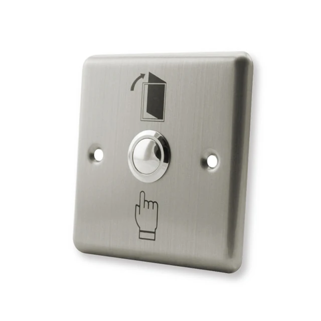 Metal Stainless Switch door exit button push to open Home Release Button with LED Light For Access Control Lock System NO/COM 3