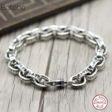 925 стерлингового серебра для мужчин браслет люкс высокого ювелирные изделия подарок на день рождения человек Человек 925 стерлингового серебра браслет с Шармами