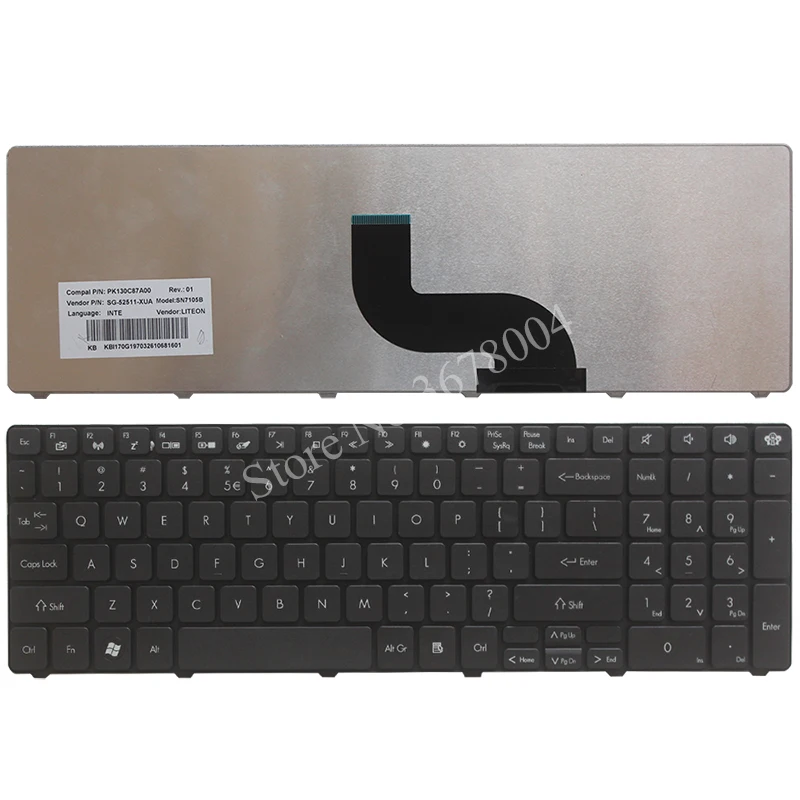Новая клавиатура США для шлюза NV53A NV59A TK37 TK81 TK83 TK85 TK87 TM81 TM87 TX86 US | Компьютеры и офис